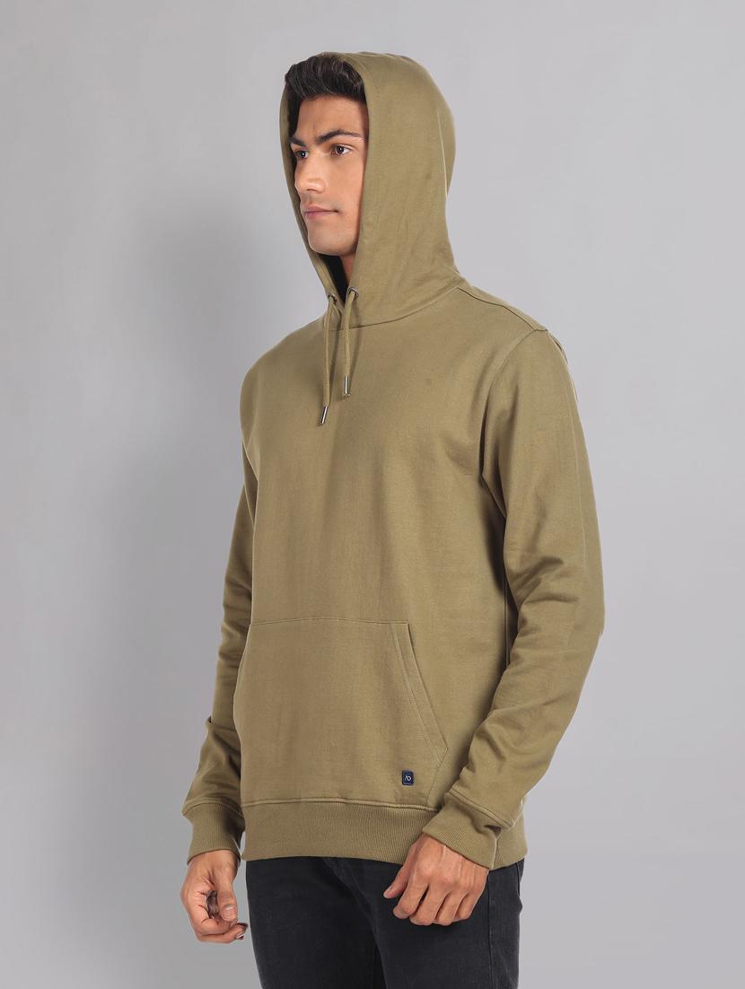 solid green hooded sweatshirt - 20757479 -  Standard Image - 1