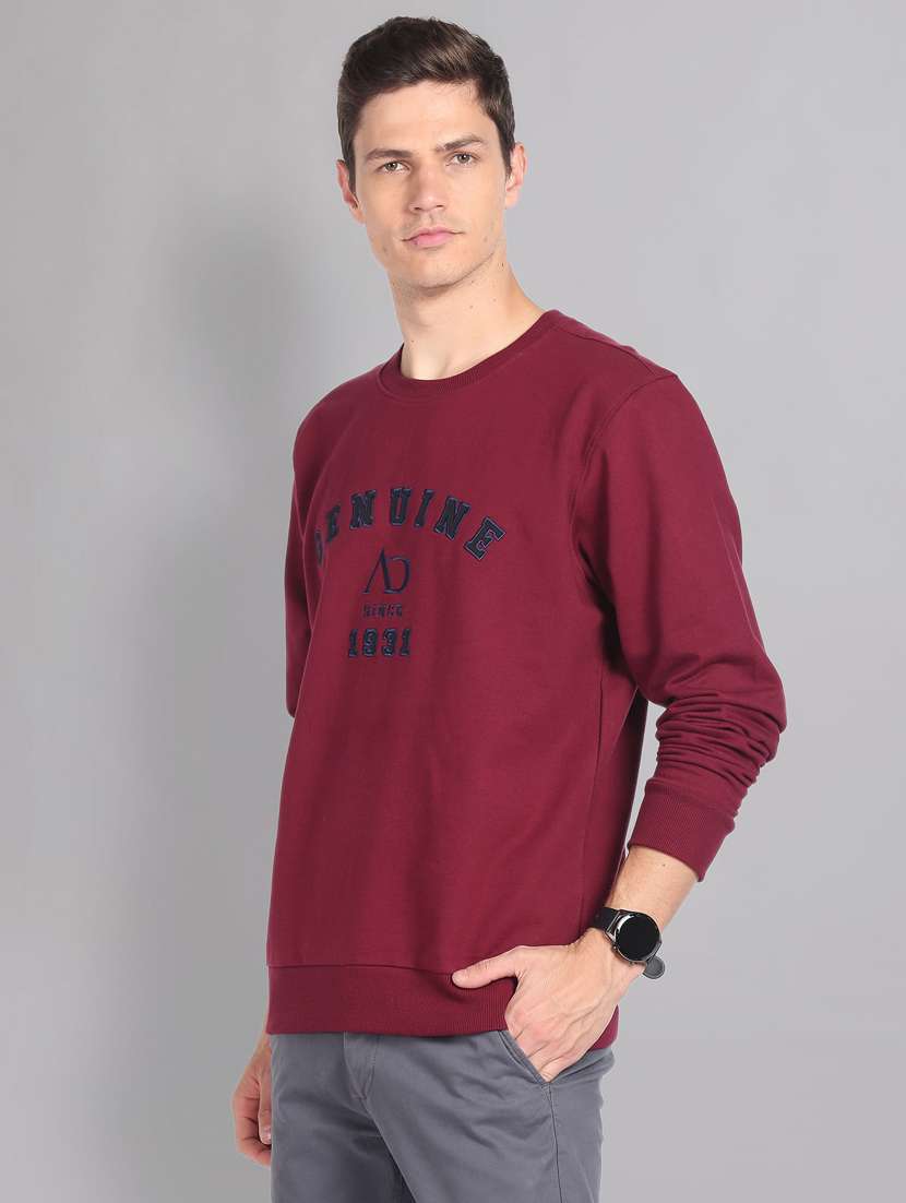 red chest embroidered detailed sweatshirt - 20757481 -  Standard Image - 1