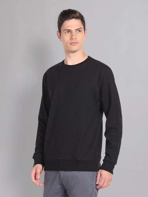 men long sleeves plain printed sweatshirt  - 20757482 -  Standard Image - 0
