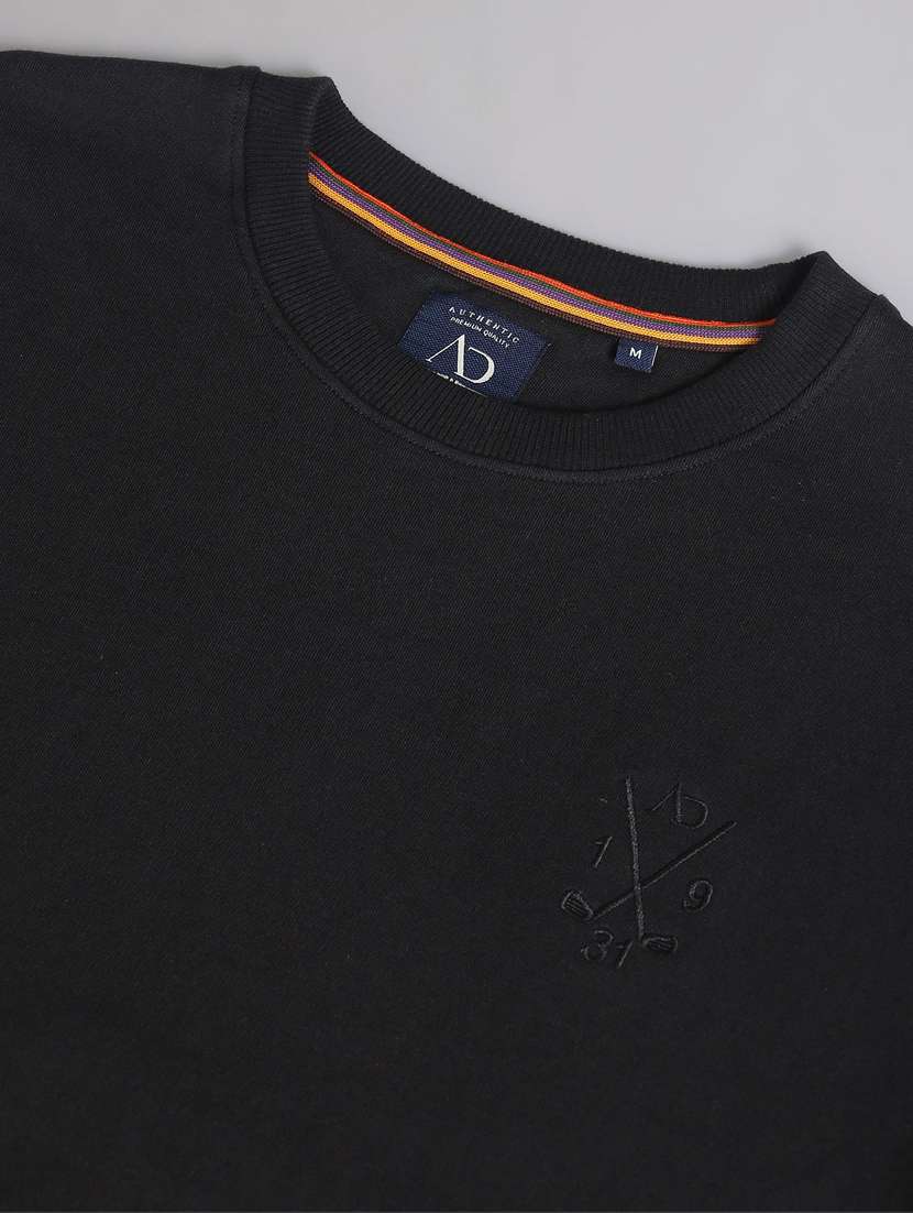 men long sleeves plain printed sweatshirt - 20757482 - Standard Image - 4