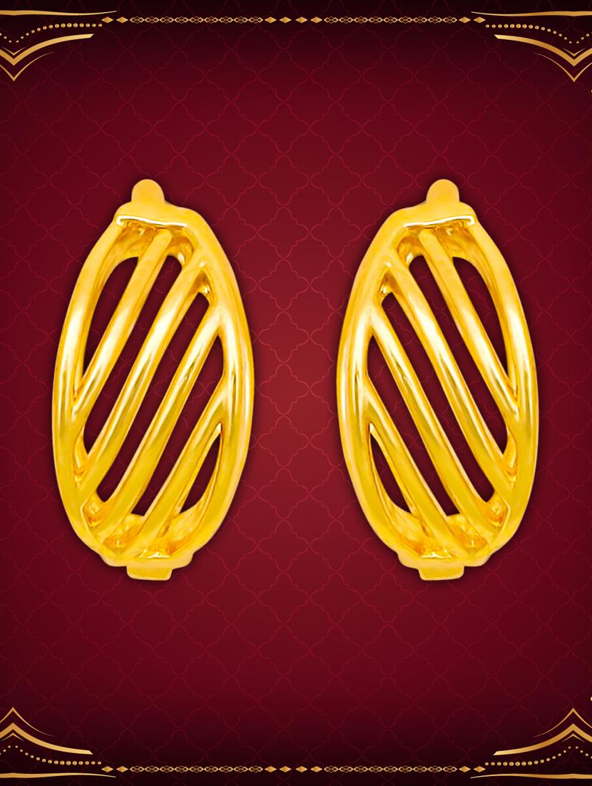 gold brass balli earrings - 20757777 - Standard Image - 1