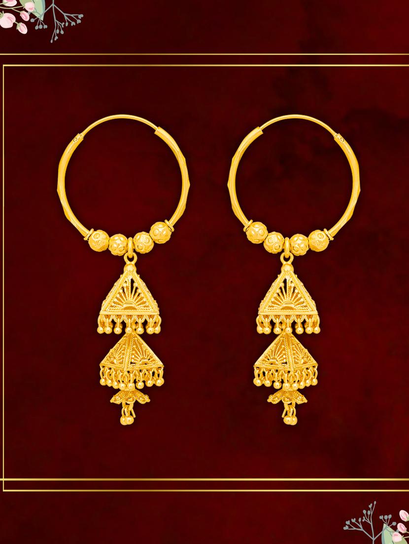 gold brass balli earring - 20758085 - Standard Image - 1