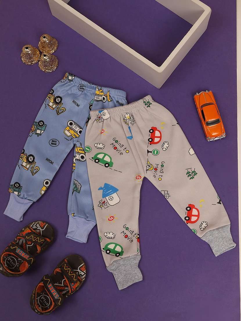 pack of 2 multi coloured printed joggers - 20763974 -  Standard Image - 1