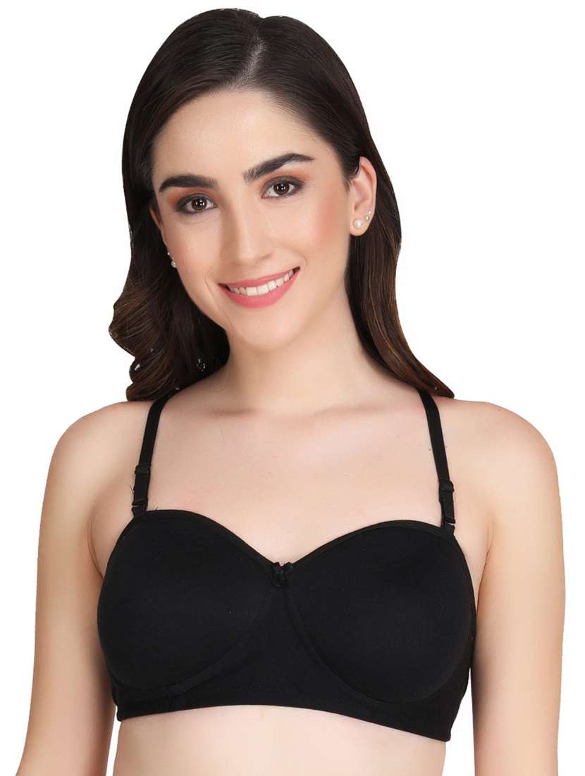 pack of 2 solid multi colored t-shirt bra - 20764015 - Standard Image - 1