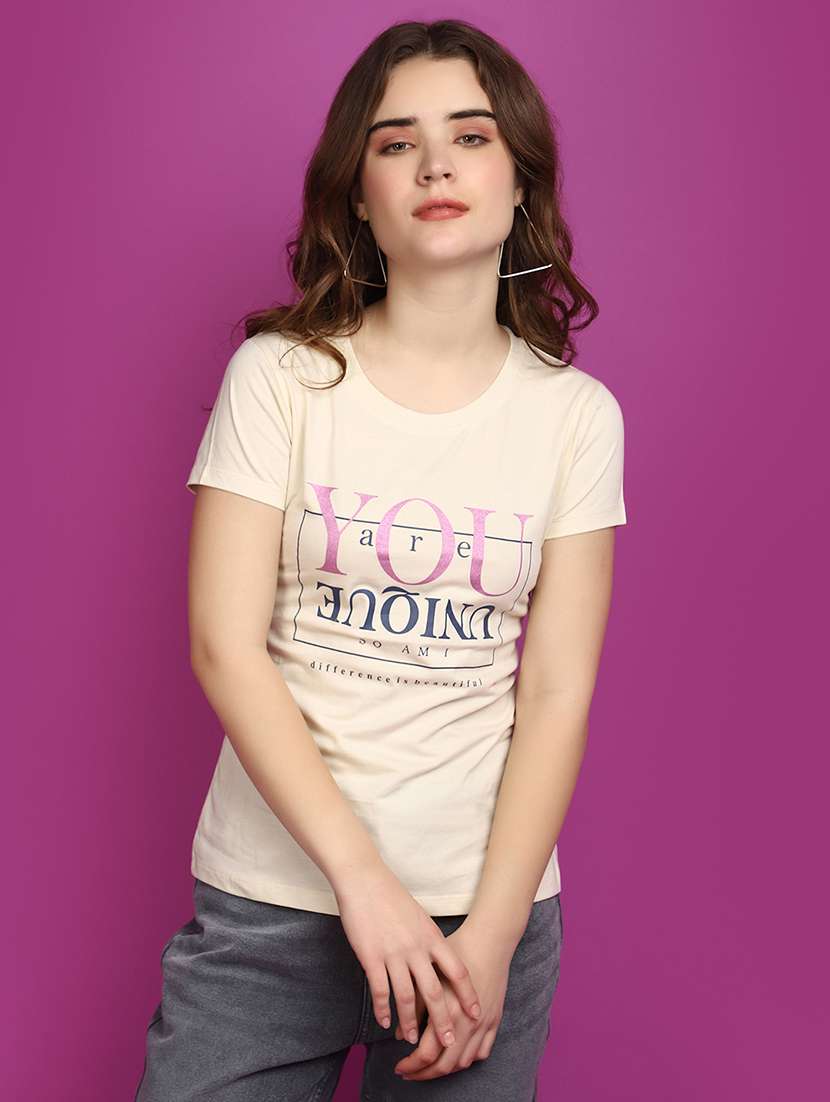 grey cotton regular tshirt