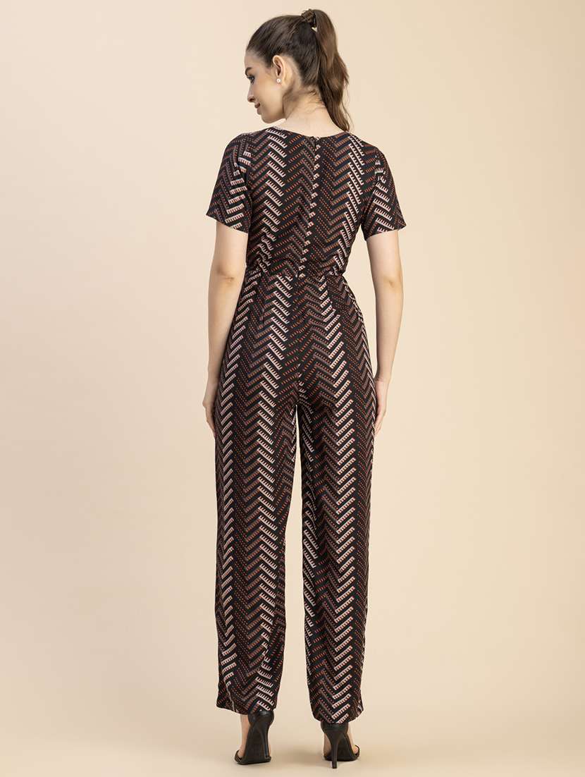 women printed full length jumpsuit - 20765915 - Standard Image - 4