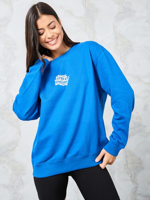 women front & back print long sleeve sweatshirt - 20767283 -  Standard Image - 0