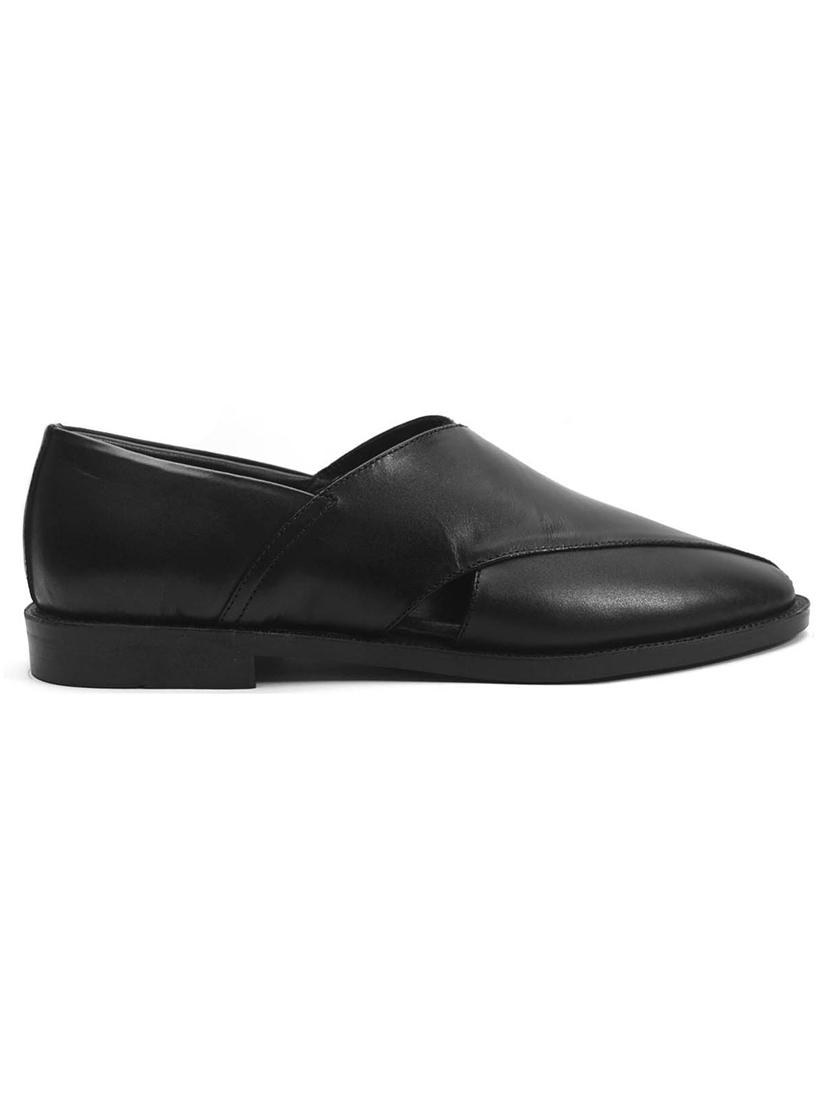 black slip on sandal - 20768362 - Standard Image - 1
