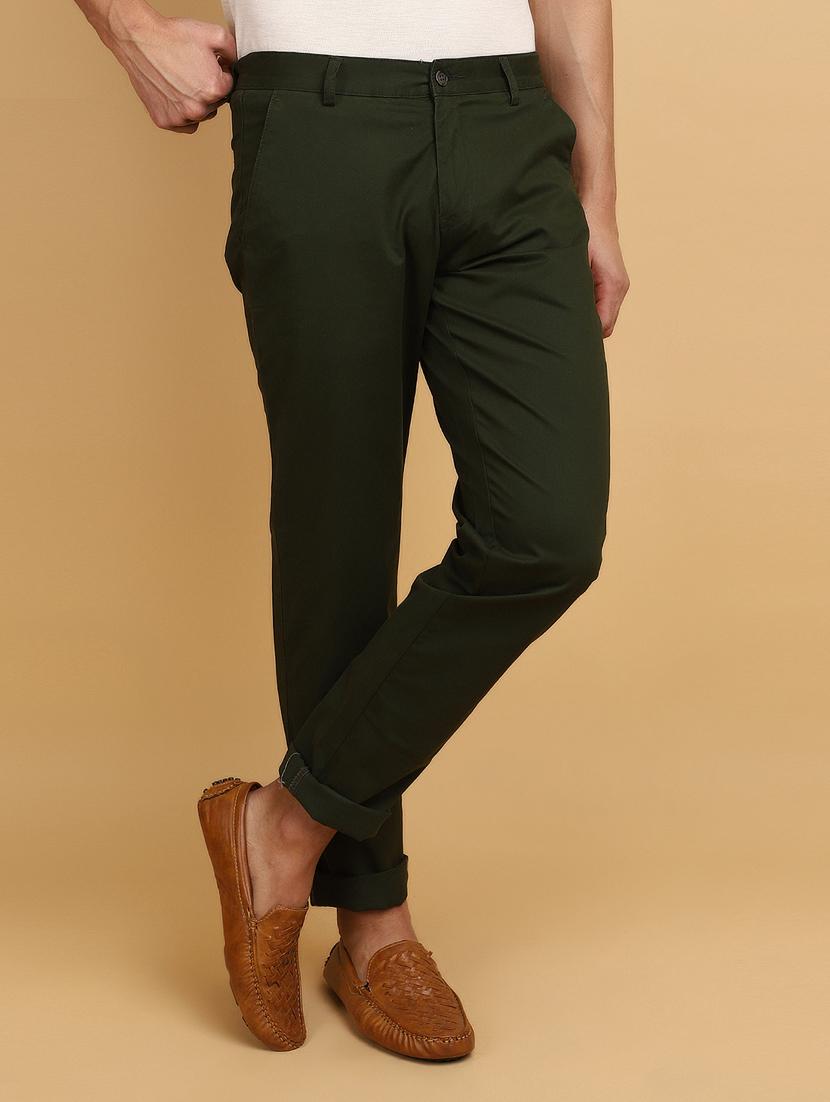 men solid ankle length chinos  - 20777562 -  Standard Image - 1