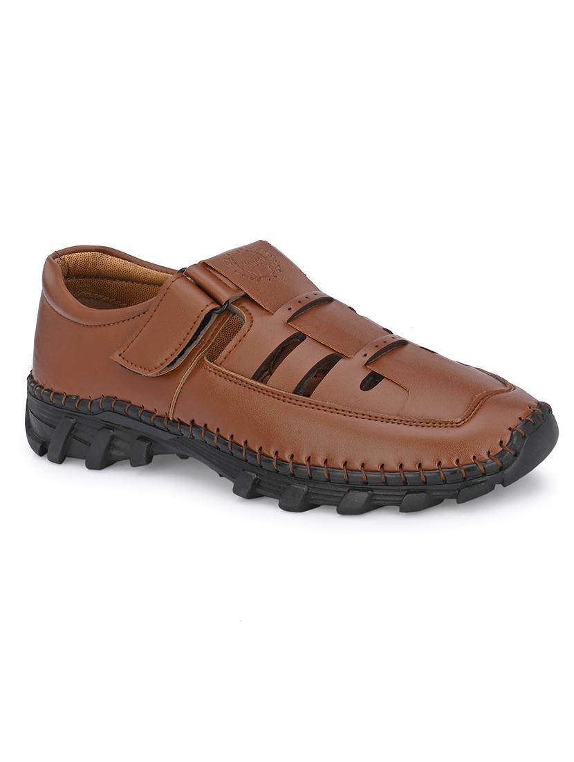tan back strap sandal - 20795170 -  Standard Image - 1