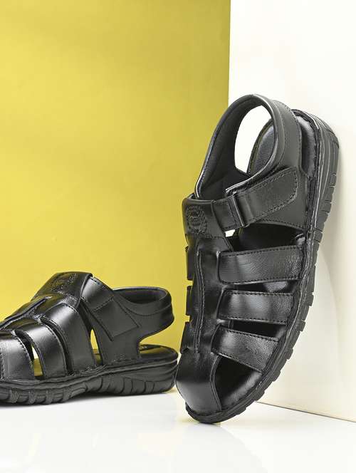 black fisherman sandal - 20795202 - Standard Image - 0