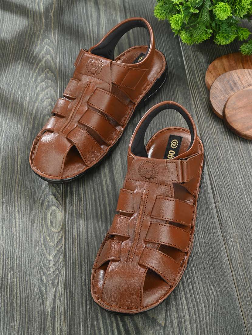 brown fisherman sandal