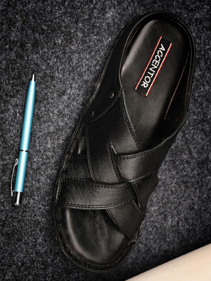 solid black slip on sandal - 20795237 - Zoom Image - 0