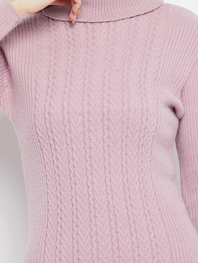 lavender wool bodycon dress - 20796494 - Standard Image - 4