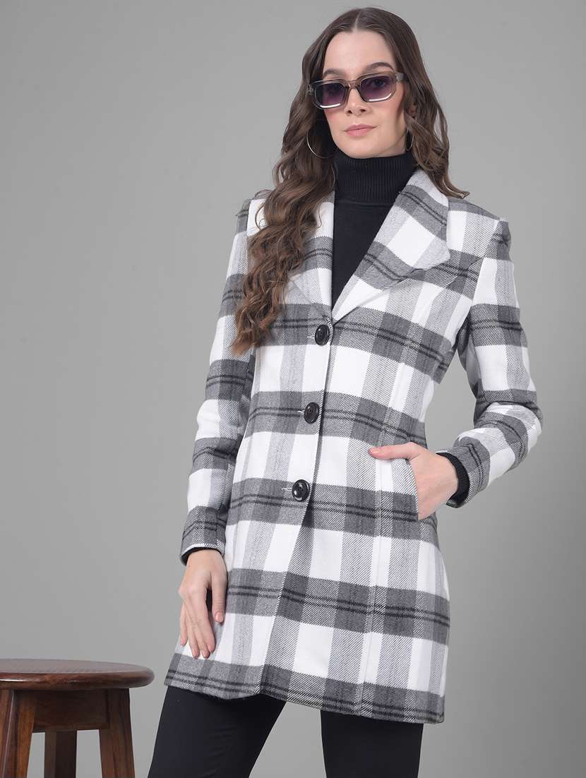 grey polyester trench overcoat