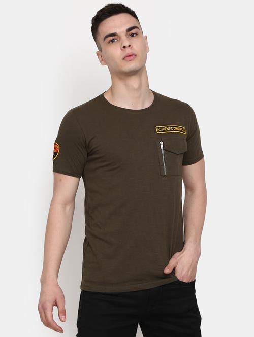 men placement print cotton t-shirt - 20799584 - Standard Image - 0