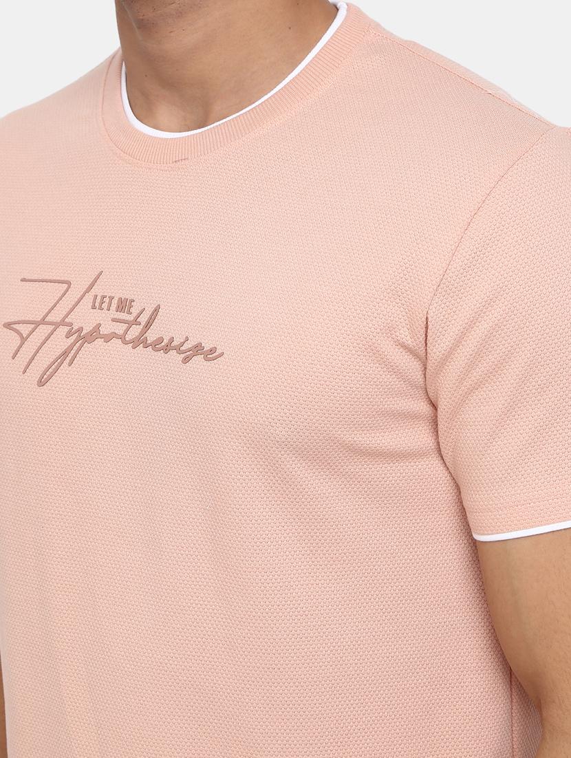 men chest print cotton short sleeve t-shirt - 20800305 - Standard Image - 4
