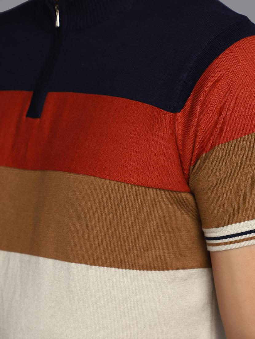 men short sleeve color block regular t-shirt - 20803953 - Standard Image - 4
