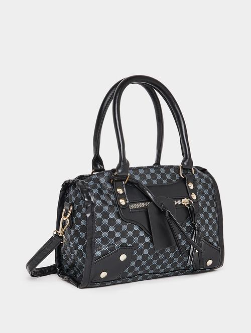black printed handbag - 20806365 -  Standard Image - 0