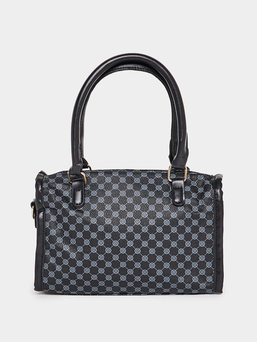 black printed handbag - 20806365 - Standard Image - 1