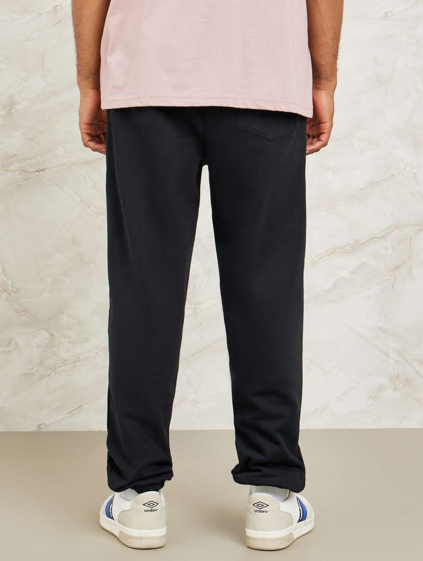 men black cotton jogger - 20806383 -  Standard Image - 1