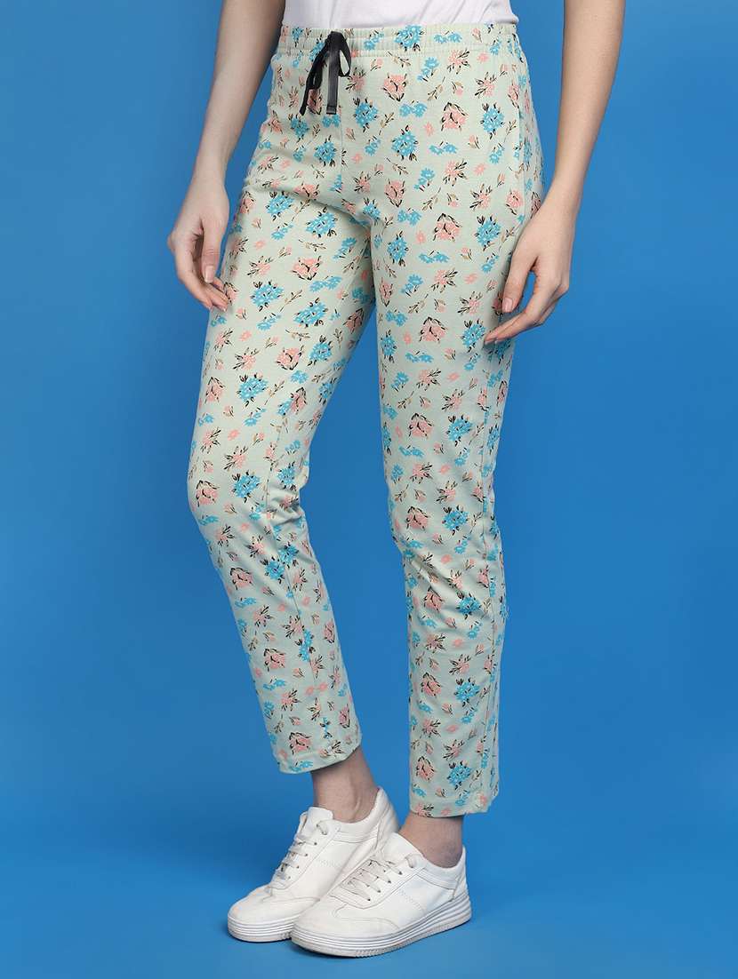 women mid-rise printed track pant - 20806470 -  Standard Image - 1