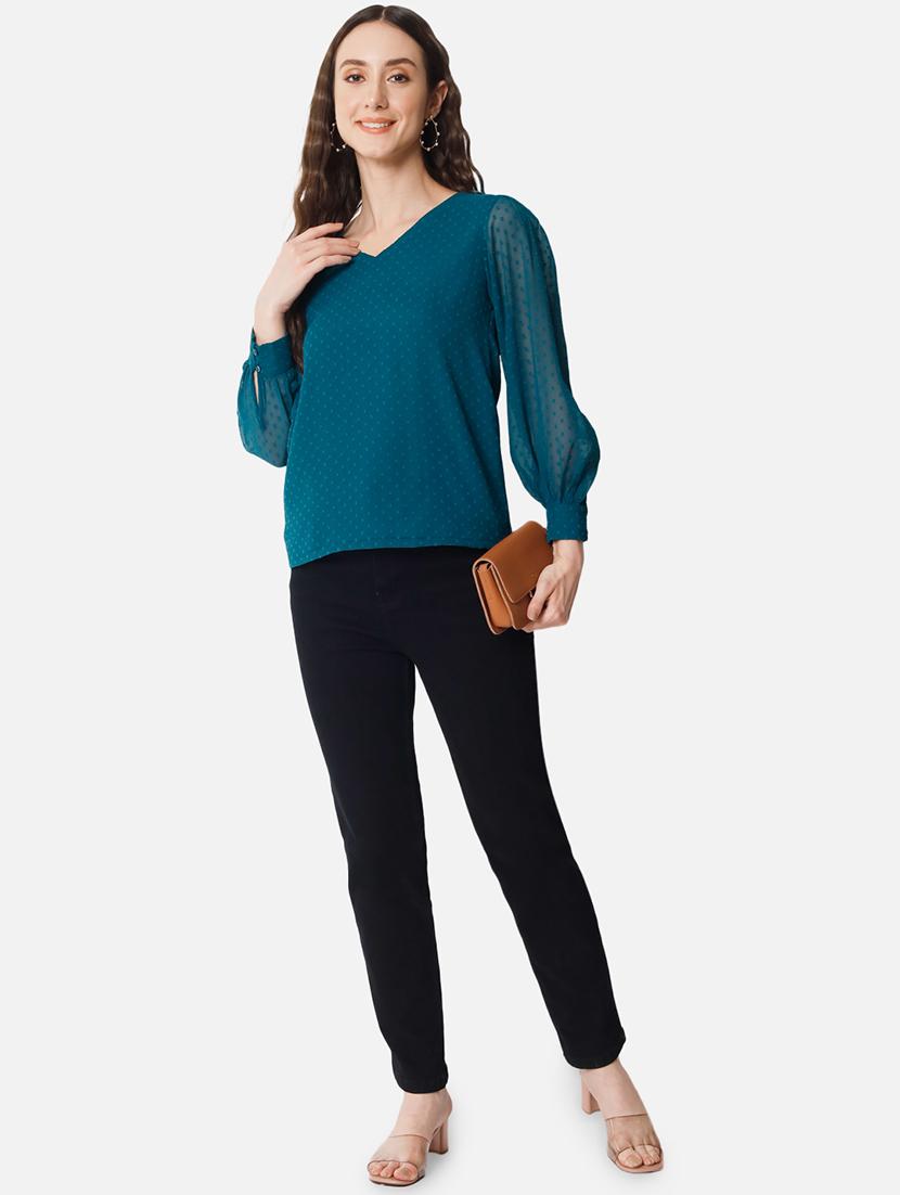women self designed puff sleeves top - 20807184 - Standard Image - 4