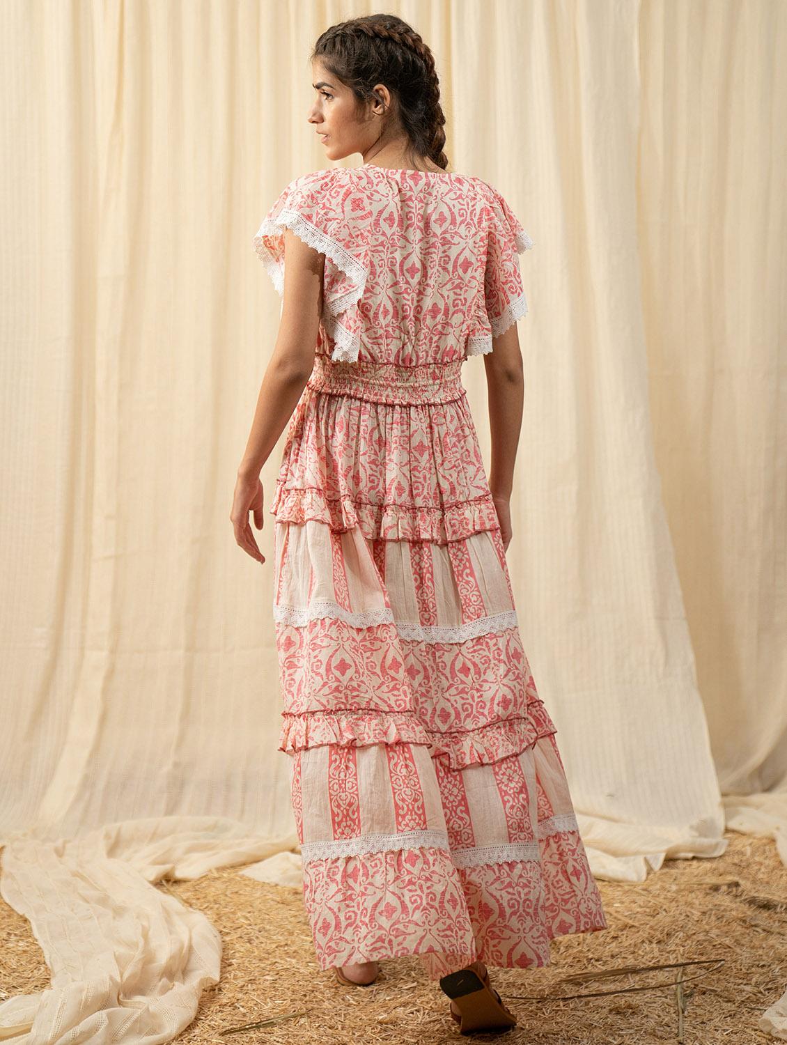 women white printed a-line ethnic dress - 20807330 - Standard Image - 1