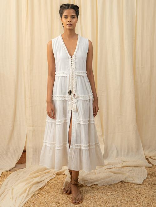 women white self-designed tiered dress - 20807333 -  Standard Image - 0