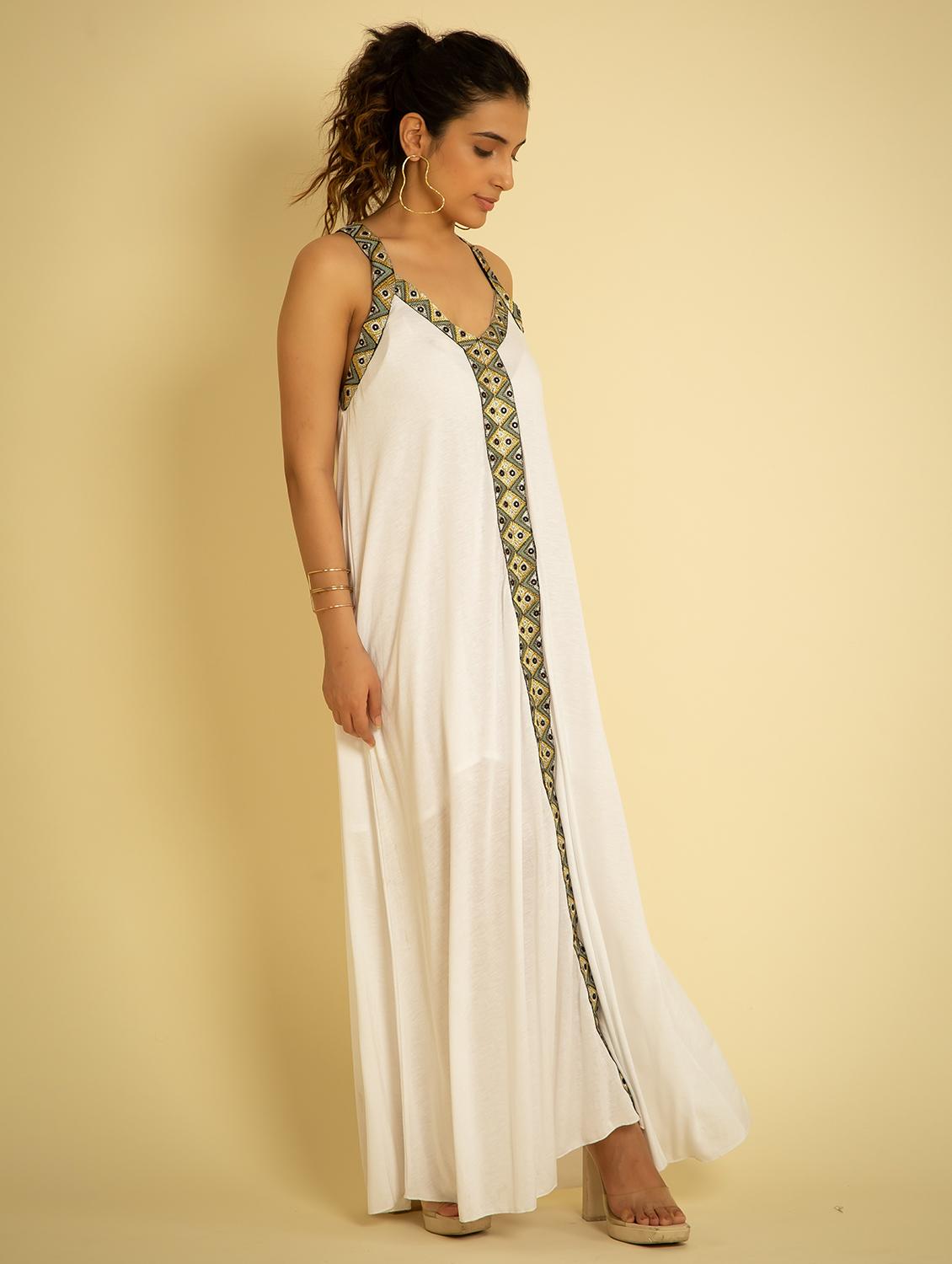 women white printed a-line dress - 20807348 -  Standard Image - 1