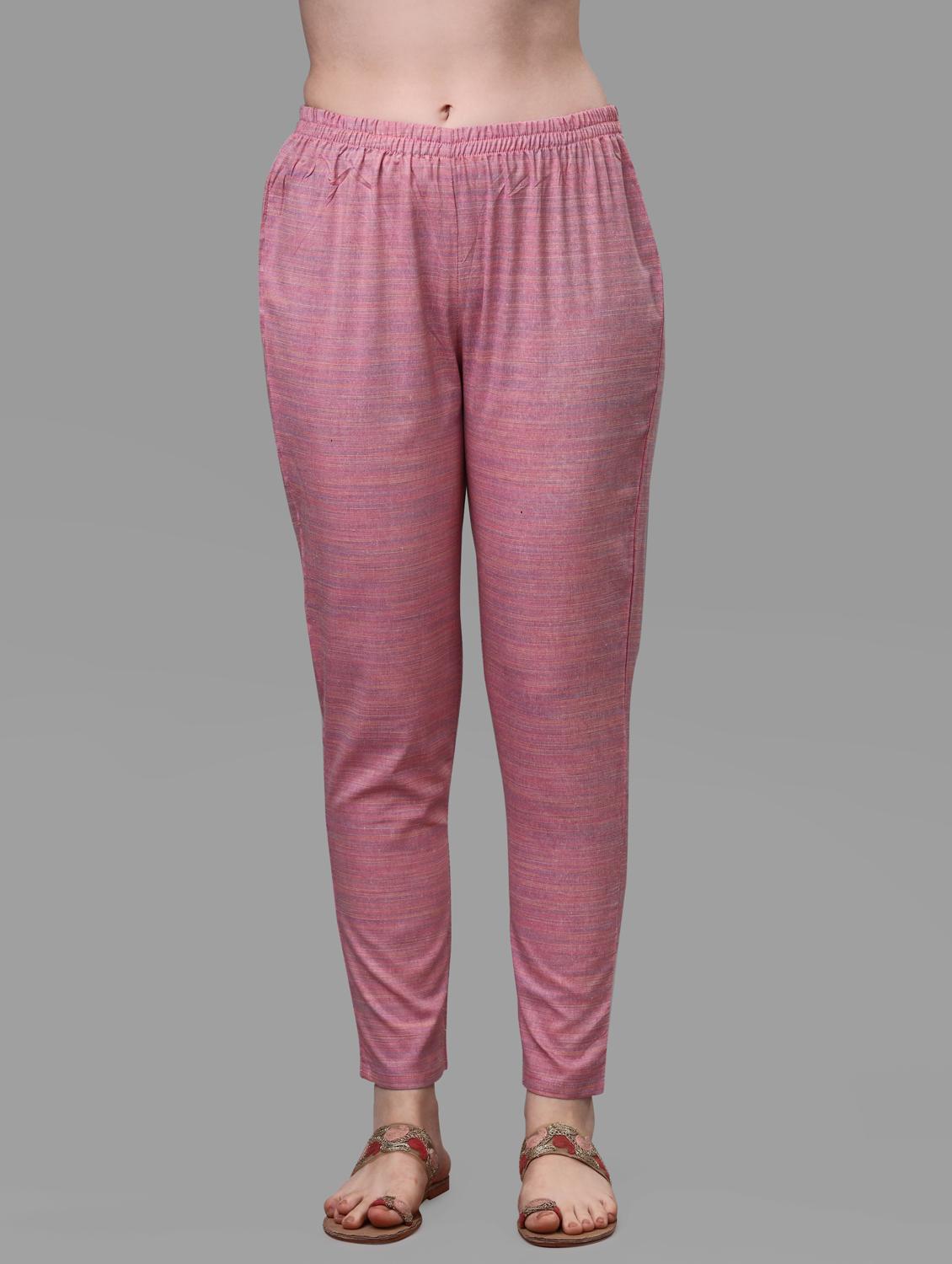 pink striped printed detailed kurta & pant set - 20809547 - Standard Image - 4
