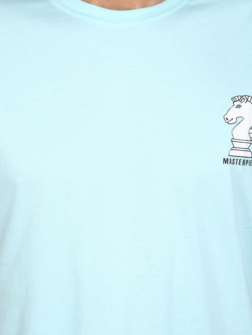 men round neck back print t-shirt - 20809694 -  Standard Image - 4