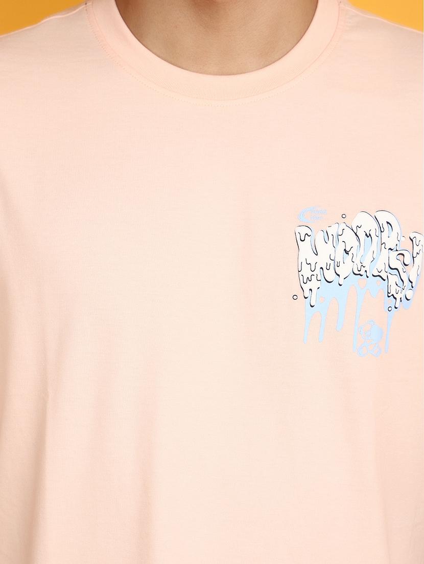 men round neck front & back print t-shirt - 20809754 - Standard Image - 4