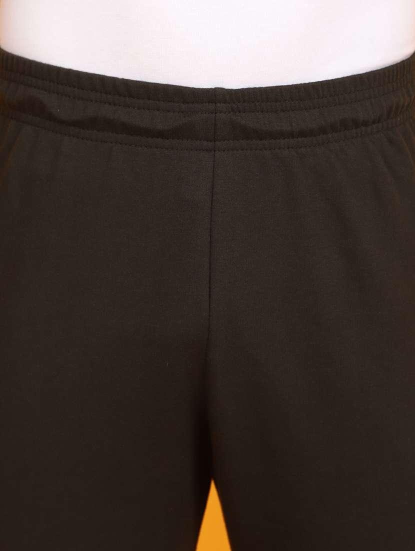 men black solid mid rise jogger - 20809803 -  Standard Image - 4