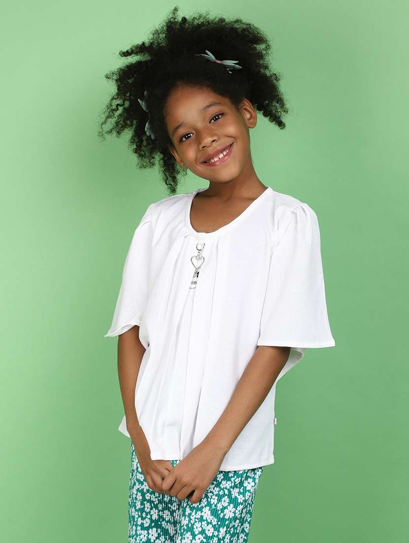 white cotton top - 20809886 -  Standard Image - 1