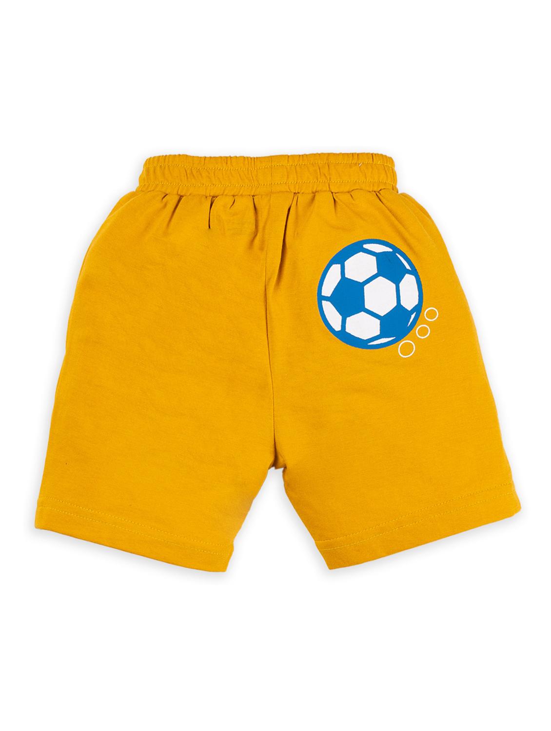 kids yellow graphic print detailed shorts - 20810234 - Standard Image - 1