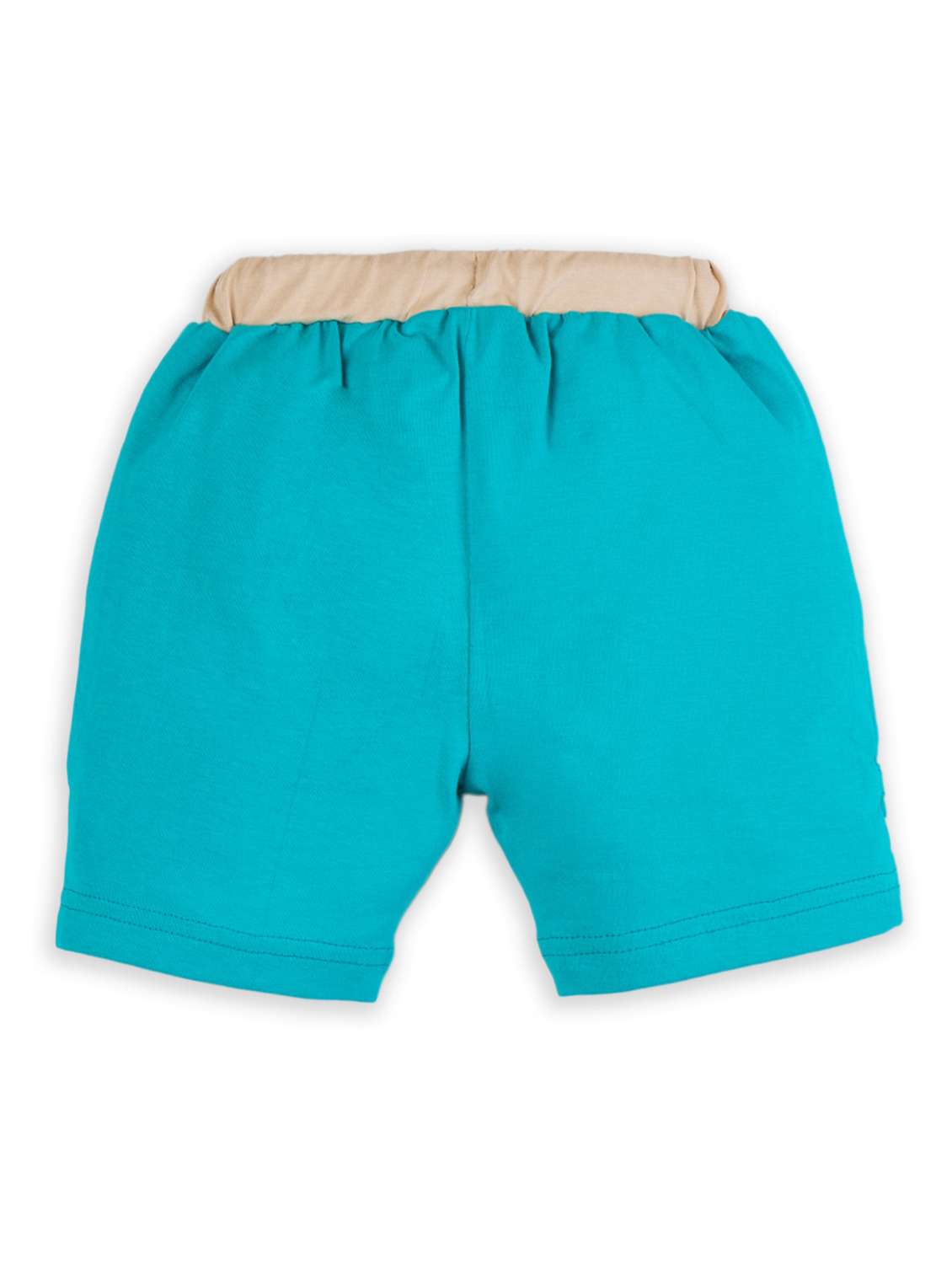 kids solid blue zipper detailed shorts - 20810235 - Standard Image - 1