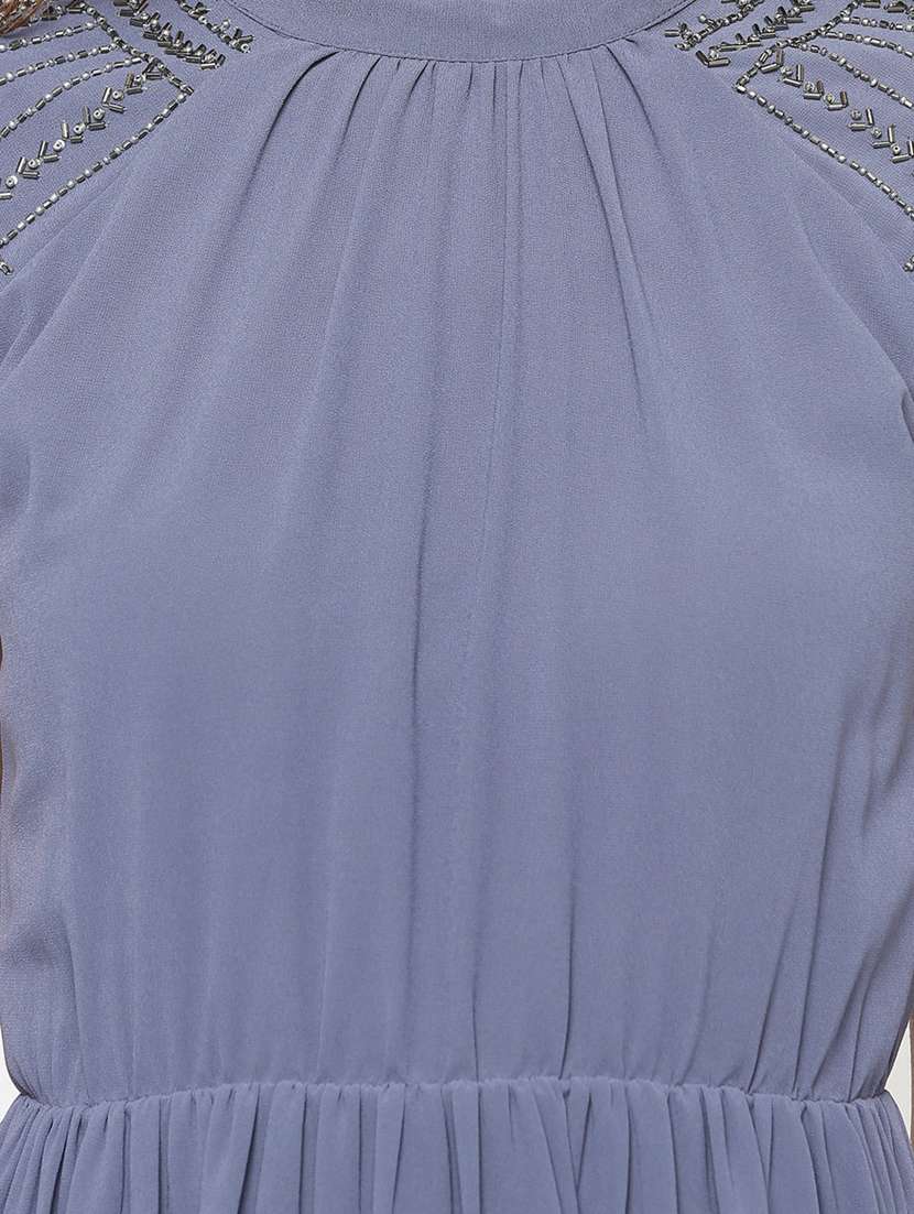 women embellished asymmetric dress - 20810887 -  Standard Image - 4