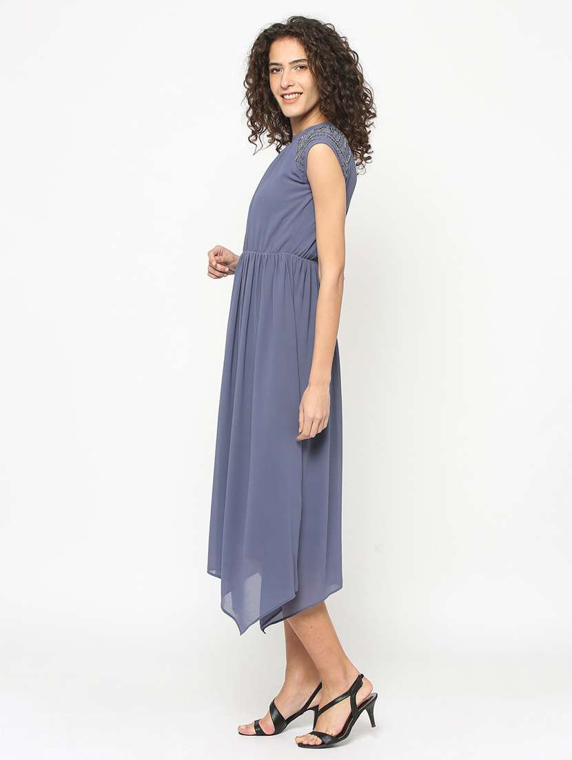 women embellished asymmetric dress - 20810888 -  Standard Image - 1