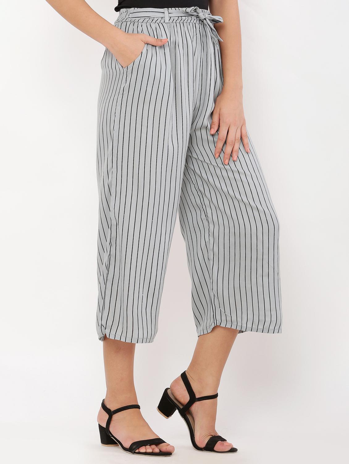 grey rayon culottes - 20811665 -  Standard Image - 1