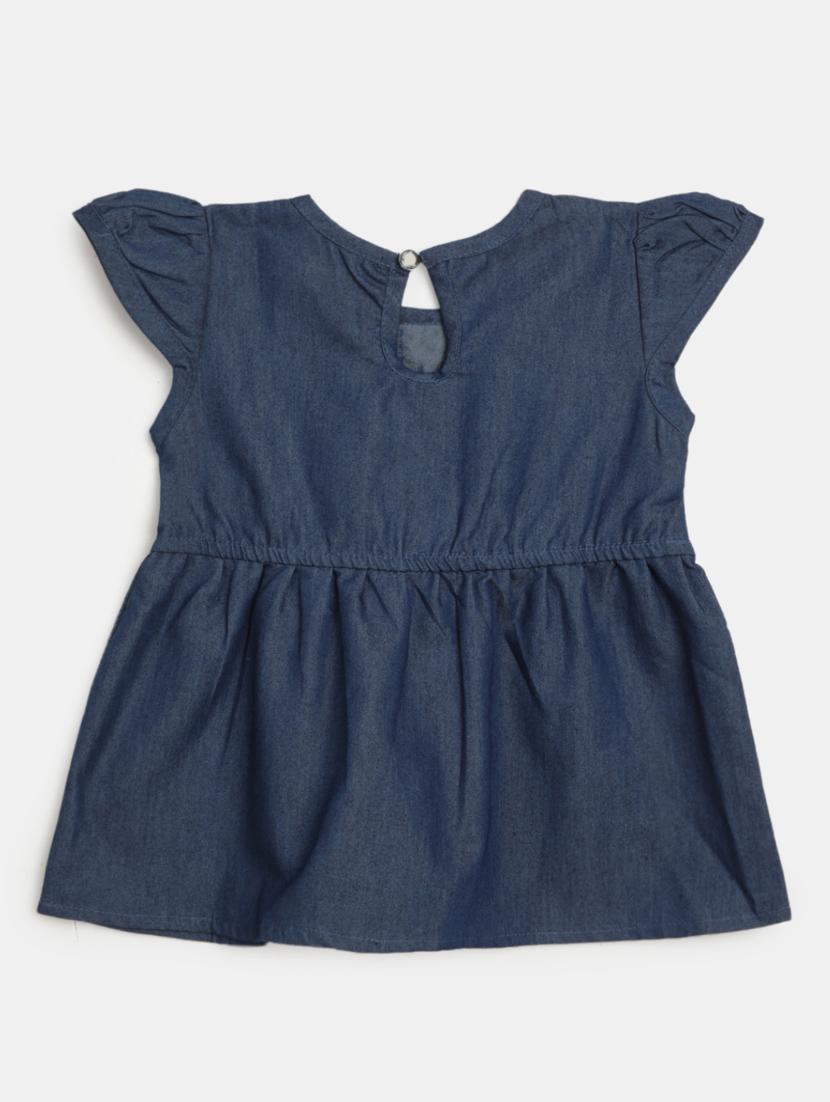 kids blue embroidered detailed top - 20814247 -  Standard Image - 1