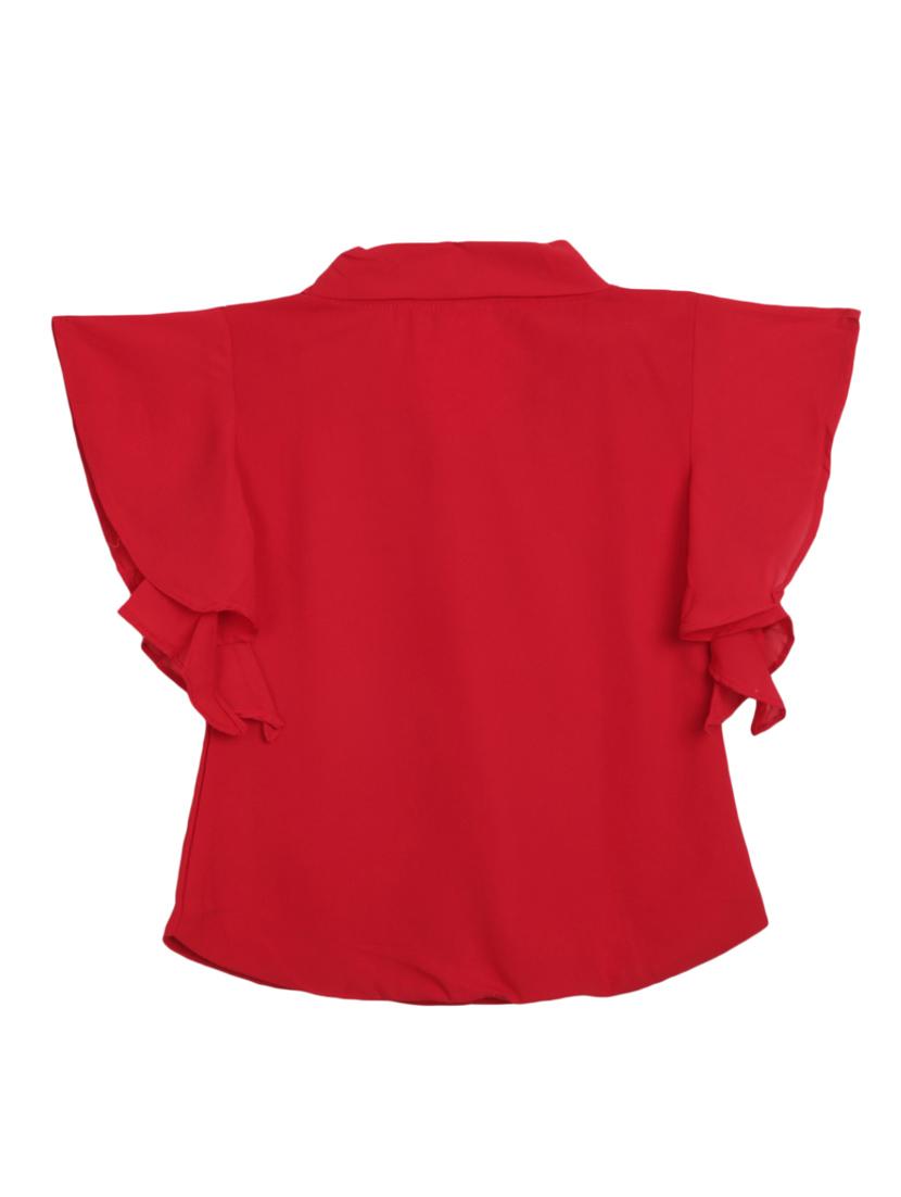 kids red placement print detailed top - 20814252 - Standard Image - 1