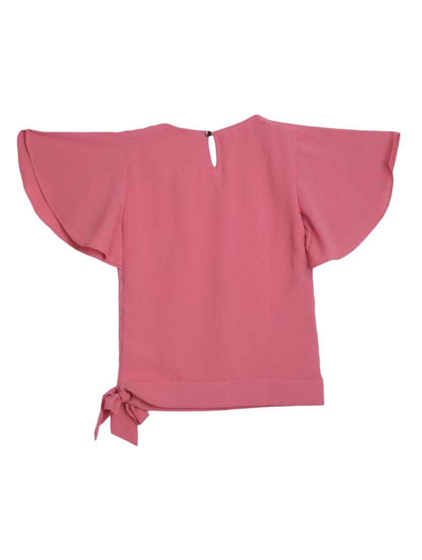 kids solid pink detailed top - 20814253 - Standard Image - 1