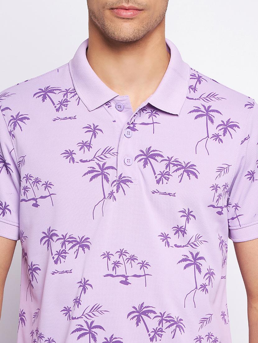 men polo neck printed t-shirt - 20814376 - Standard Image - 4