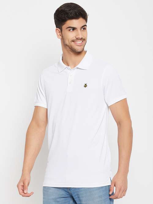 white polyester plain tshirt - 20814421 - Standard Image - 0