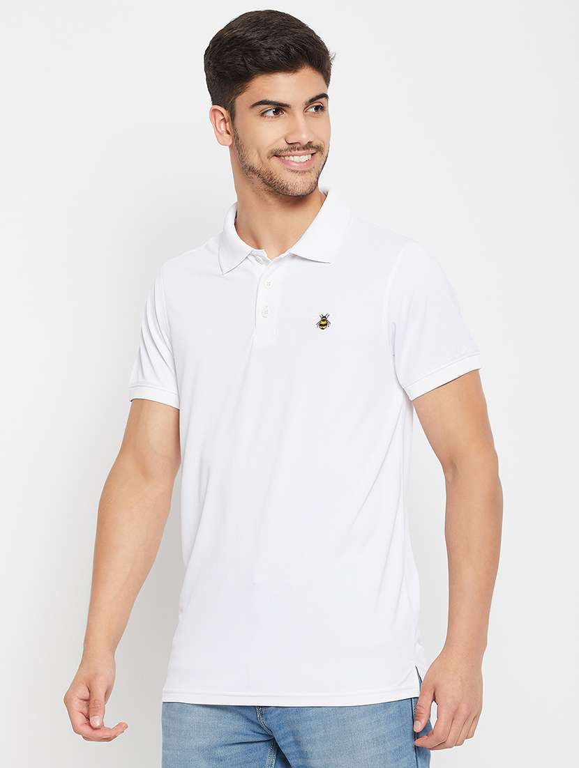 white polyester plain tshirt - 20814421 - Zoom Image - 0