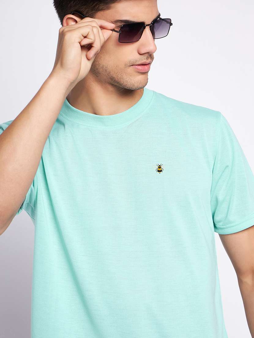 ai aqua polyester plain tshirt - 20814447 -  Standard Image - 1