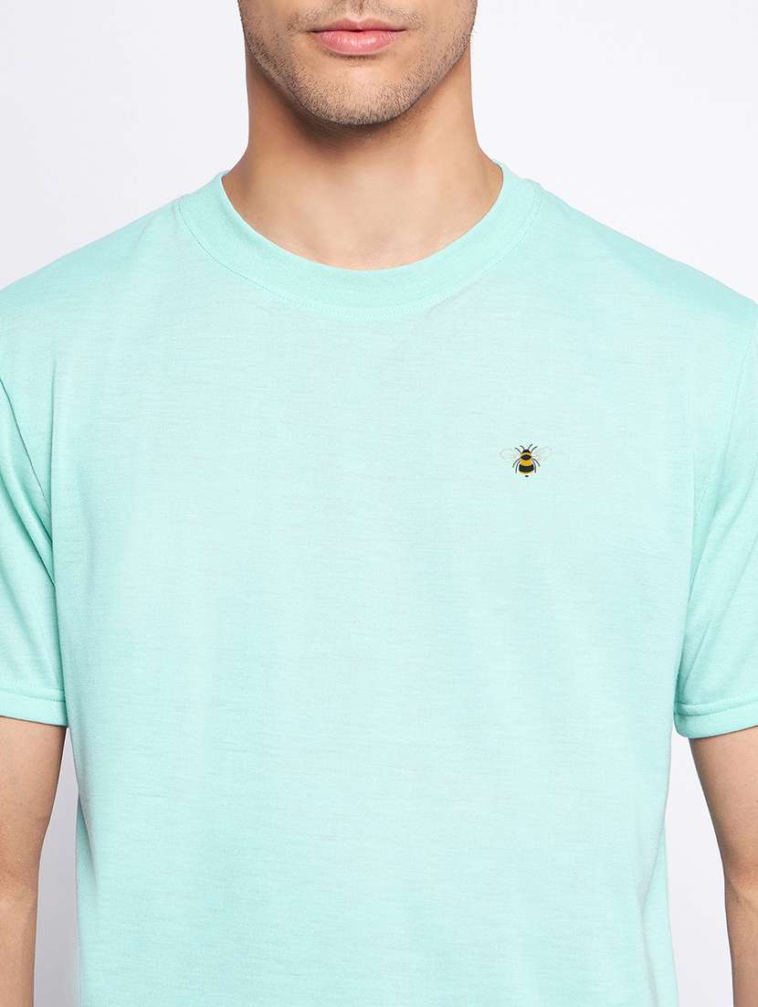 ai aqua polyester plain tshirt - 20814447 -  Standard Image - 4
