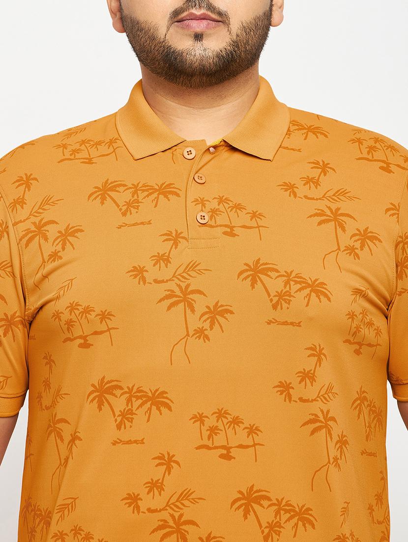 mustard polyester all over print tshirt - 20814522 - Standard Image - 4