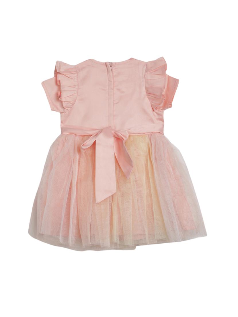 kids solid pink frock - 20815486 -  Standard Image - 1